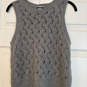 J. Crew Soft Gray Cashmere Sweater Vest
